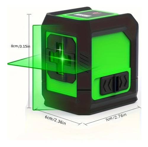 Nível De Laser De 2 Linhas+adaptador+bolsa Com Cordão+base T