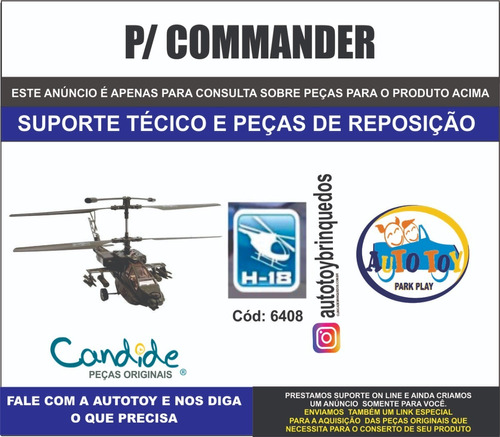 Commander 6408 - H-18 - Verde - Candide - Peças De Reposição