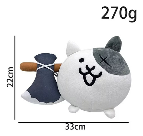Nyanko Great War The Battle Cats Muñeco Peluche Juguete