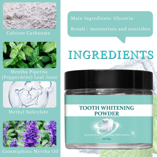 F 80g Leve Mint Tooth Powder Cleansing Stain Busting 8004