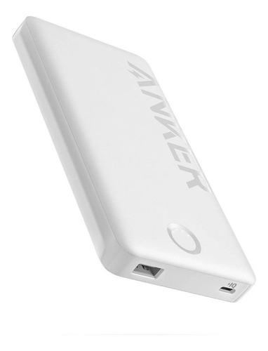 Power Bank Anker 10,000mah Carga Rápida Bidireccional Blanco