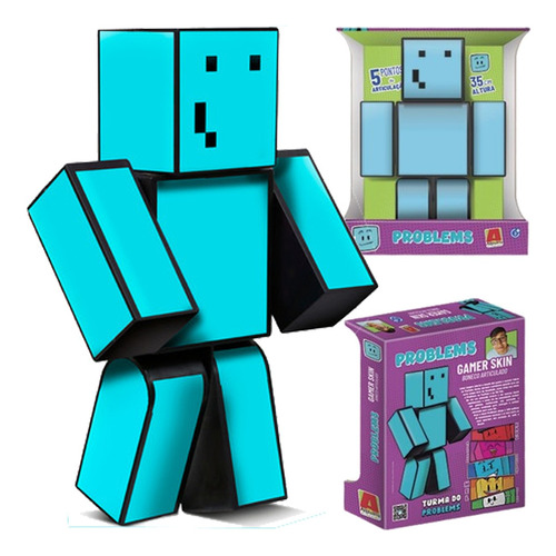 Boneco Problems 35cm Brinquedo Minecraft Grande Envio Rápido