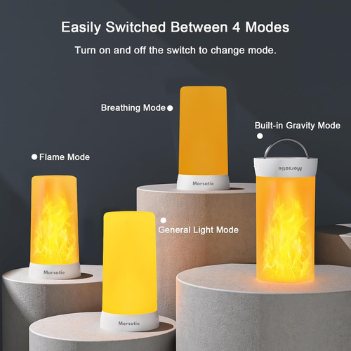 Actualizada Luz Led De Llama, Velas Parpadeantes Recargables