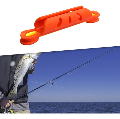 X 10 Pçs Linha De Pesca Carretéis Vara Bobina Laranja