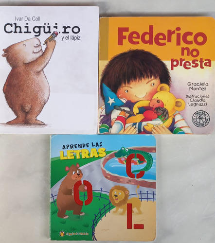 Pack De 3 Libros Infantil, Tapa Dura.