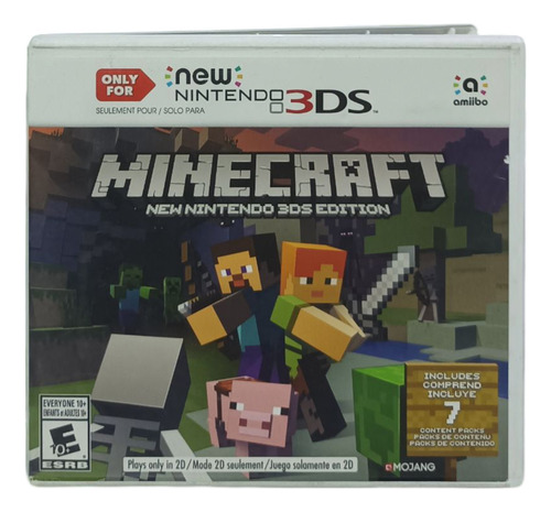Minecraft New Nintendo 3ds - Mojang - New Nintendo 3ds (Usado)