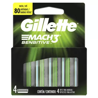 Repuestos para afeitar Gillette Mach3 Sensitive 4 u