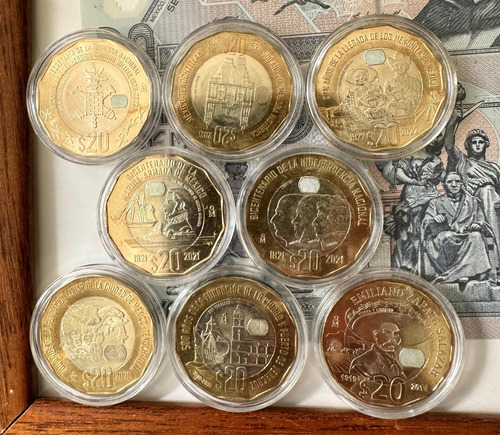 Colección De Veinte Pesos Completa Piezas Sin Circular 19-23