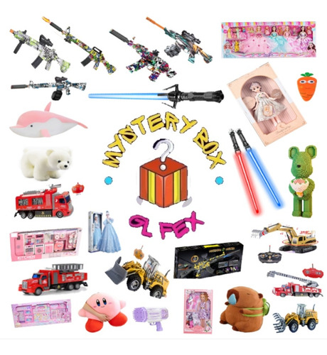 Caja Sorpresa Reyes Magos: Juguetes Diversos Para Niños T1