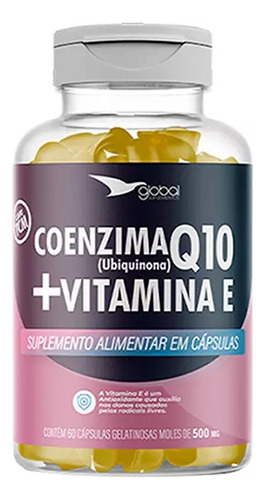 Coenzima Q10 + Vitamina E Global Suplementos Sabor Neutro