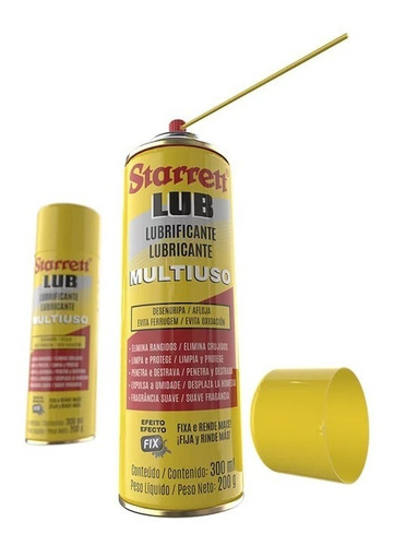 Imagem 3 de 7 de Óleo Lubrificante Desengrip Multiuso Lub 300 Starrett 3 Unid