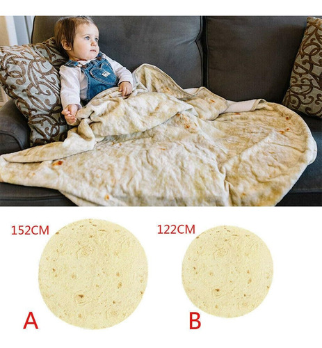 Y Manta Para Tortillas, Apta Para Niños Y Adultos (180 Cm)