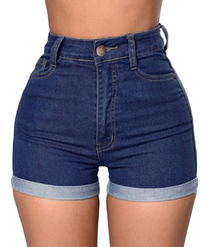 Short De Mezclilla Stretch Para Dama Mezclilla Ajustados