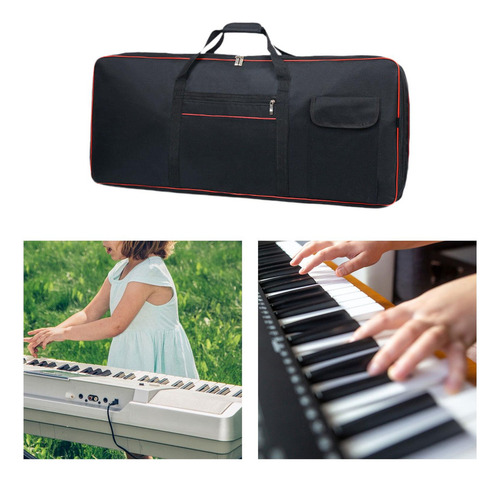 Capa Para Teclado De 61 Teclas, Design Moderno E 93x25x7cm