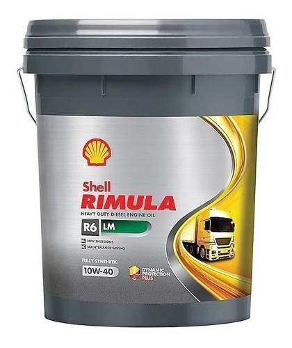 Imagen 1 de 1 de Aceite para motor Shell sintético Rimula R6 LM 10W-40 x 20L