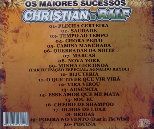 Chrystian E Ralf Os Maiores Sucessos Cd Original Lacrado