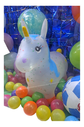 Montable Inflable Brinca Caballito Unicornio Infantil Regalo