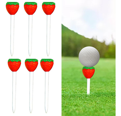 6x Golf Rubber Tees Golf Simulator Tees Altura Portátil