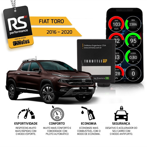 Imagem 3 de 7 de Piloto Automatico Onmotus Throttle Up Fiat Toro 2.0 D 2.4
