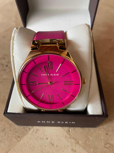 Reloj Anne Klein Dama Fucsia, Como Nuevo, Remato