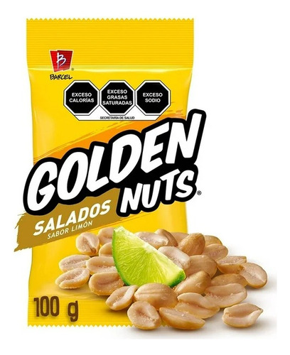 7 Pza Cacahuates Barcel Golden Nuts Salados 100 G