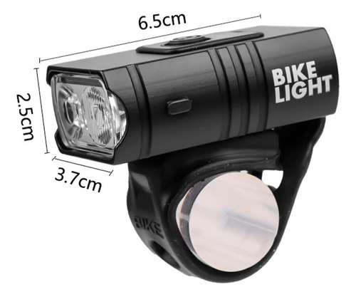 Farol Bike 2 Leds T6 Jws 4.800 Lumens Recarregável Usb