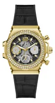 Comprar Reloj Guess Gw0553l4 Mujer Acero Inoxidable Malla Negro Bisel Plateado Fondo Gris