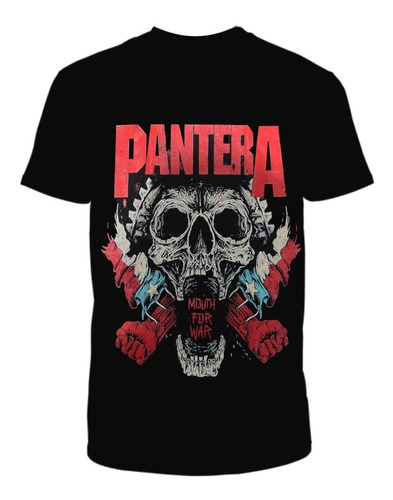 Camiseta Hombre Pantera Mouth For War