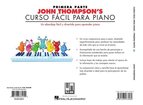 Curso Fácil Para Piano 1, Incluye Accesos De Audio Online