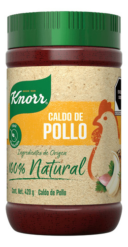 Caldo De Pollo Knorr 100% Natural En Polvo 420 G