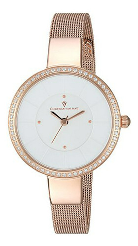 Reloj  Cv0221 Para Mujer, Analógico, Cuarzo, Oro Rosa.