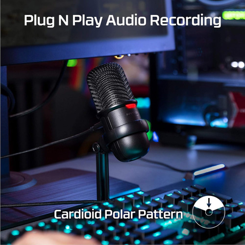 Pack Streamer Hyperx Audífono Cloudcore + Micrófono Solocast