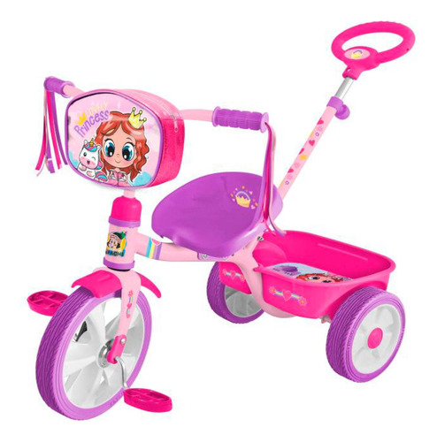 Triciclo Apache R12 Lovely Princess Barandal Con Empuje 0982