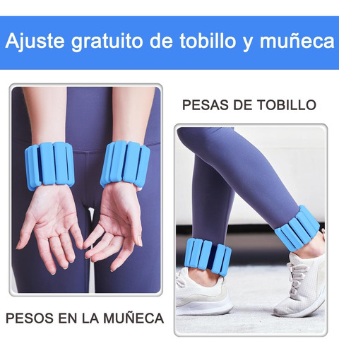 Polainas De Tobillo Y Muñeca, Paquete 2 Polainas De Silicona