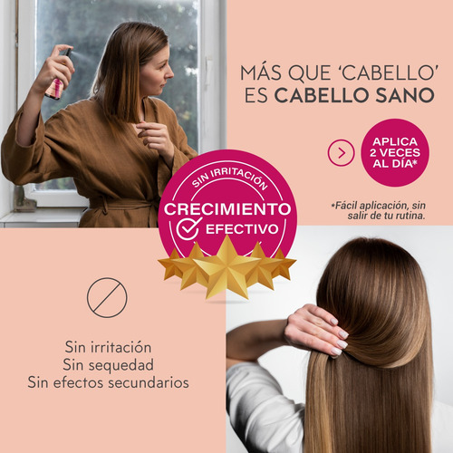 Imagen 6 de 7 de Spray Crecimiento Cabello Mujer Notminox Biotina Vit E
