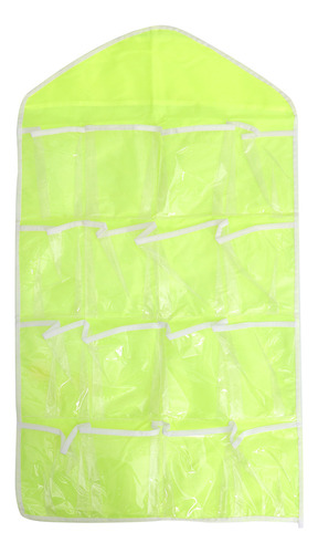 Bolsa Organizadora Verde For Colgar, 16 Bolsillos, Pared, P