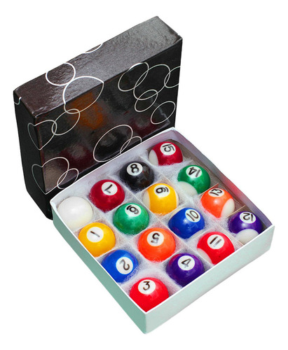 Juego De 16 Bolas De Billar Pequeñas, Minibolas De 32mm