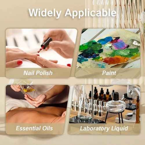 Niiiytyb 2 Botellas Vacías De Esmalte De Uñas Con Cepillo, P
