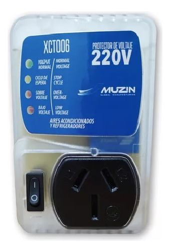 Protector De Voltaje Muzin Ajustable 1 Toma China 220v