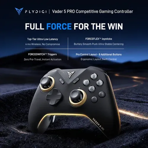 FLYDIGI VADER 5 PRO ゲームコントローラー Flydigi Vader 5 Pro Controle Hall Effect Baixa Latência