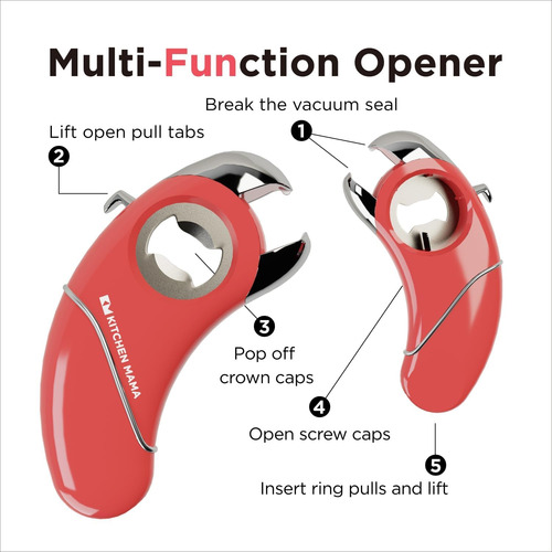 Abridor Multifuncional Ergonómico Para Manos Débiles
