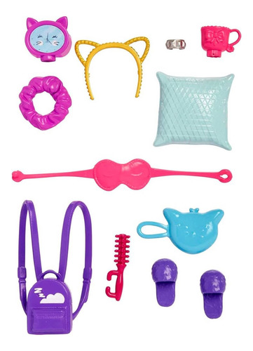 Set De Accesorio Para Muñeca Barbi E 11 Artículos Mattel Usa