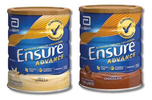 Ensure Advance Sabor Vainilla + Chocolate - 850 Grs