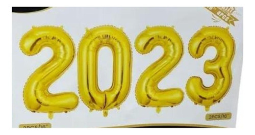 Set Globos Decoración Números 2023 Año Nuevo Fiesta Cotillon