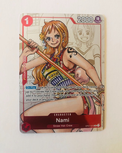 Nami - Op01-016 (alternate Art). One Piece.