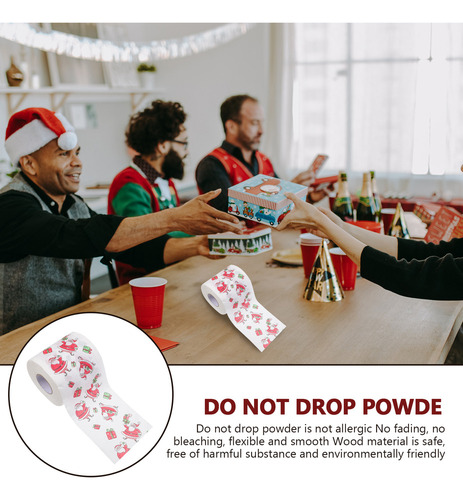 Rollo Higiénico Navideño De Papel De Baño Para Decorar, 4 Ro