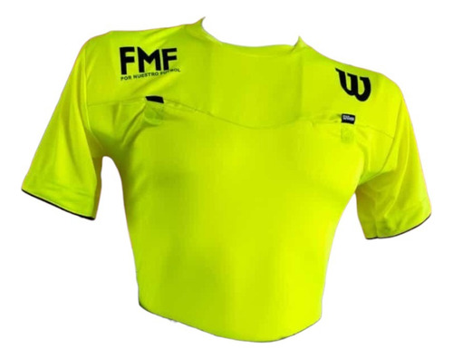 Playera De Arbitro Wilson Liga-mx Premium 2025 Fmf Oficial Fosfo Lisa Ch