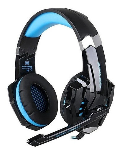 Auriculares Gamer Kotion Each G9000 Negro Y Azul