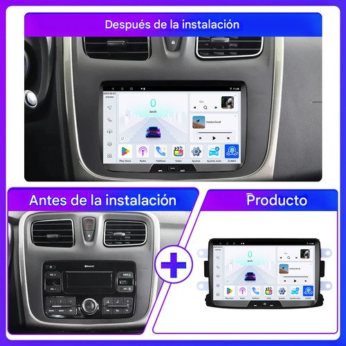 Peerce Estéreo 4+64g Android Para Renault Duster Logan Oroch Captur