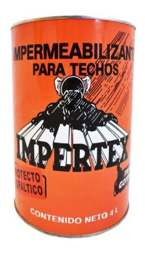 Impertex Cemento Plastico Para Techos 4 Litros (2 Piezas)